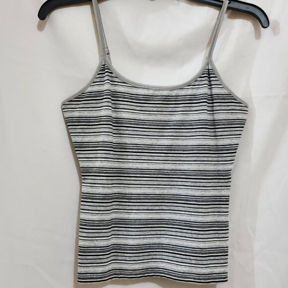 Live Love Lounge Vintage Striped Shelf Bra Cami Top Size Medium - Picture 2 of 15